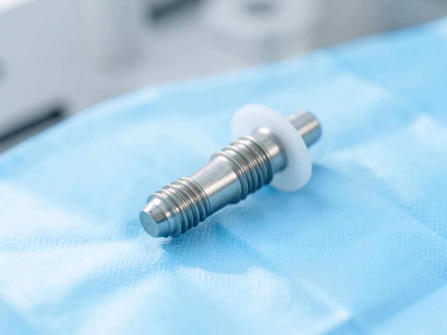 Medical grade titanium dental implant fixture and custom zirconia abutment
