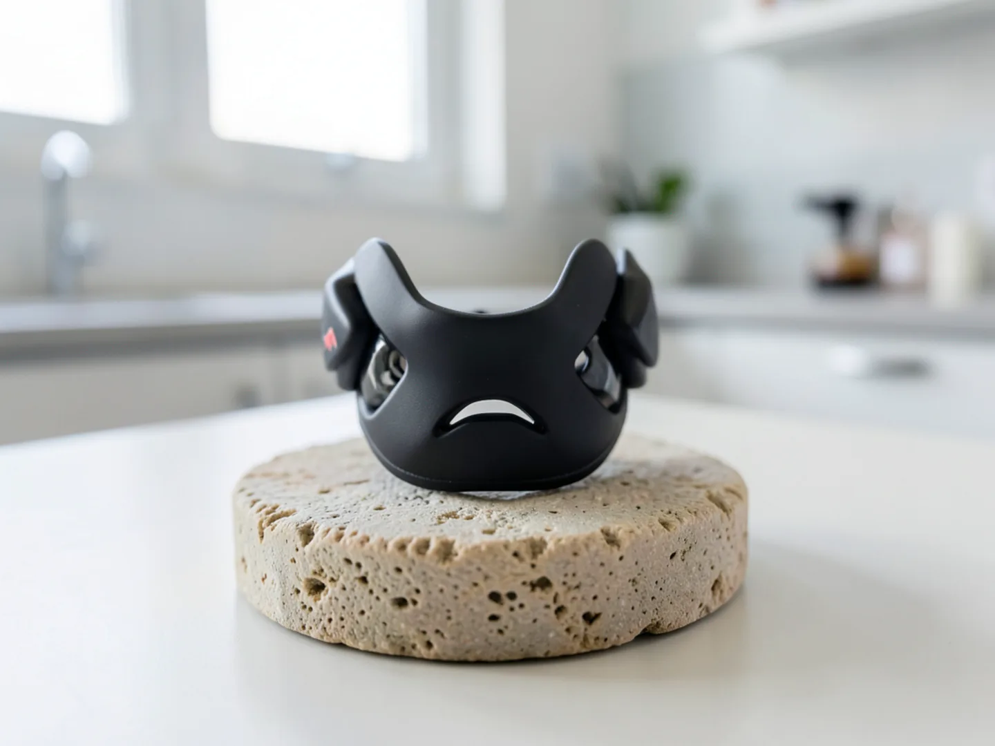 Heavy duty custom athletic mouthguard seated on dental model