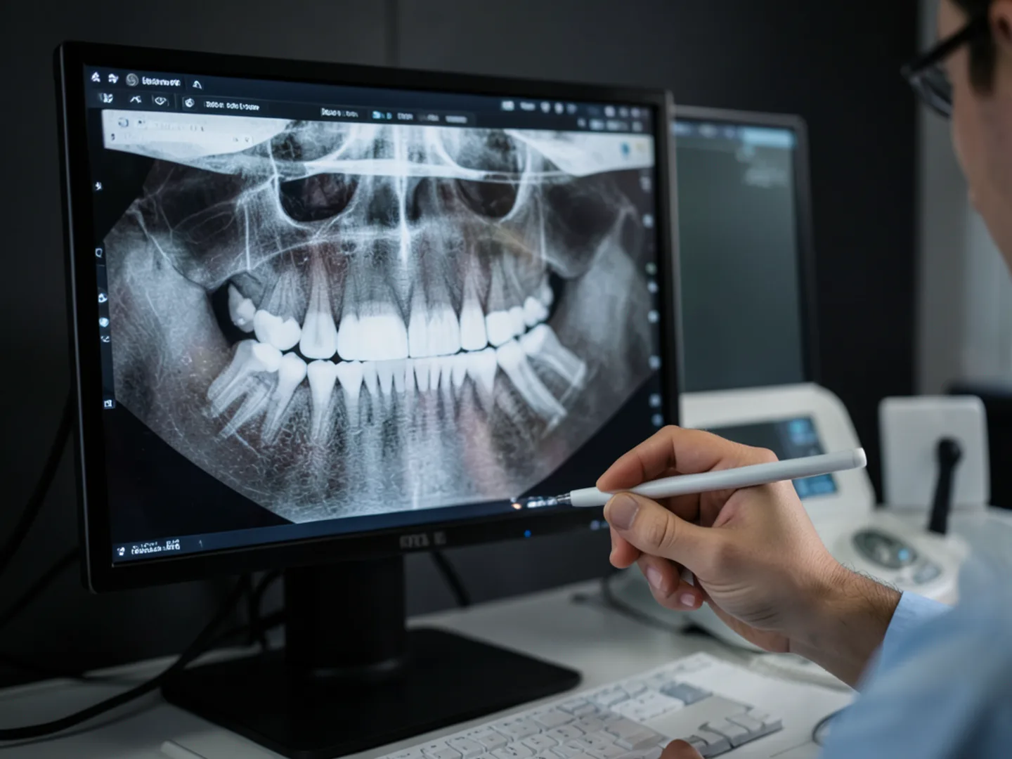 Panoramic radiograph showing developing third molars for Thousand Oaks teenager